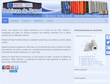 Tablet Screenshot of bobinasdepapel.com